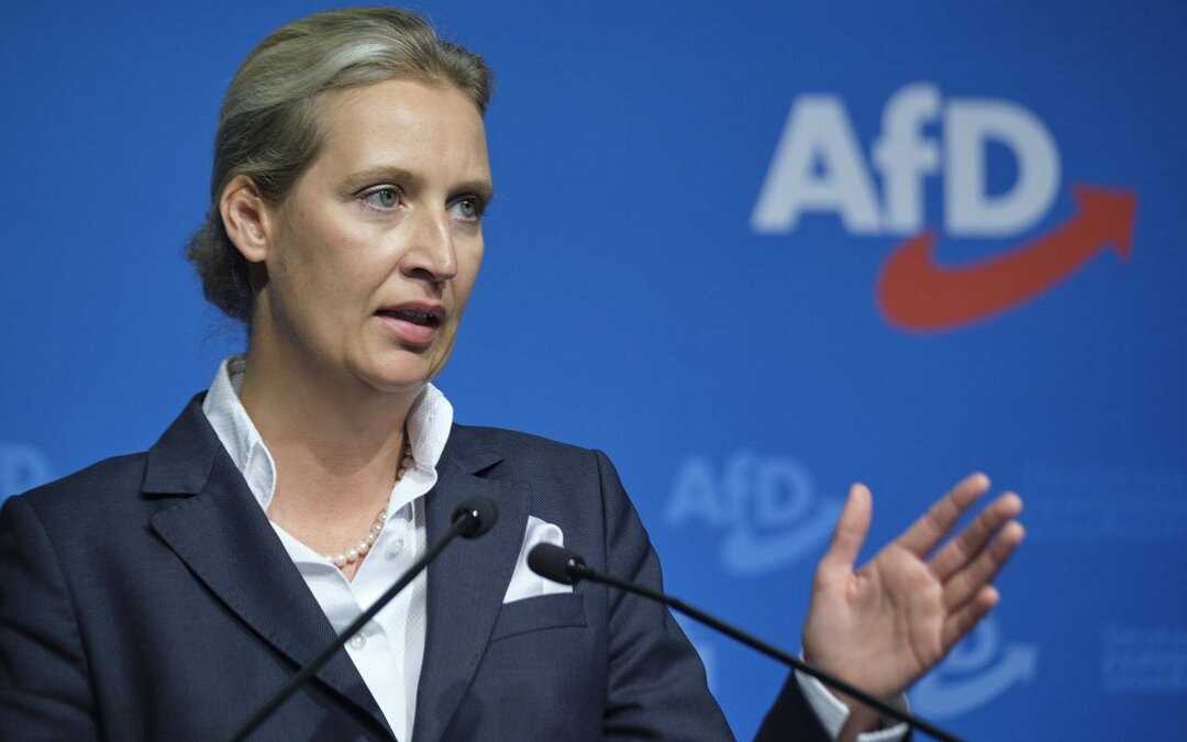 Alice Weidel, a lesbian party leader of a queer-hostile, right-wing extremist party. Photo: Joachim E. Röttgers